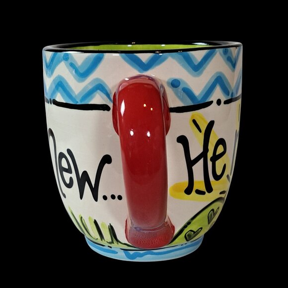 Laura Kirkland For Glory Haus Coffee Mug "He Makes All Things New" Colorful Bird - Picture 4 of 7